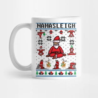 Namasleigh Yoga Funny Christmas Sweater Mug